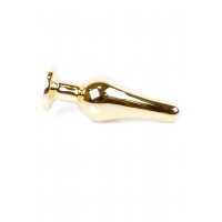 Анальна пробка B - Series HeavyFun Jawellery Gold, зелена — Просмотреть изображение 3