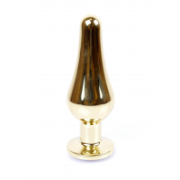 Анальна пробка B - Series HeavyFun Jawellery Gold, зелена — Просмотреть изображение 4