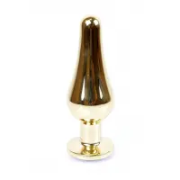Анальна пробка B - Series HeavyFun Jawellery Gold, зелена — Просмотреть изображение 4
