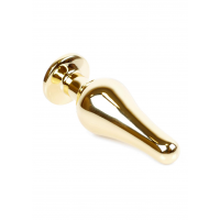 Анальна пробка B - Series HeavyFun Jawellery Gold, зелена — Просмотреть изображение 6
