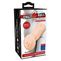 Штучна вагіна з вібрацією Crazy Bull Pocket Pussy Ruby, тілесна — Переглянути зображення 9