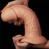 Фалоімітатор значного розміру 9.5'' Realistic Curved Dildo — Переглянути зображення 2