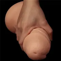 Фалоімітатор значного розміру 9.5'' Realistic Curved Dildo — Переглянути зображення 5
