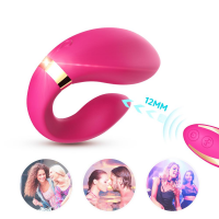 Вібратор для двох B - Series Joy Crescent Couple Vibrator, рожевий