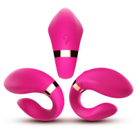 Вібратор для двох B - Series Joy Crescent Couple Vibrator, рожевий — Просмотреть изображение 3