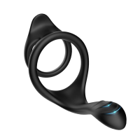 Насадка на член B - Series Joy Tail Cock Ring Stay Hard, чорна — Просмотреть изображение 3