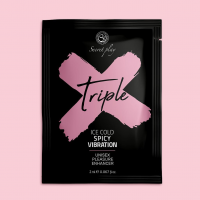 Збуджуючий гель з ефектом вібрації Secret Play Triple X Icy Cold Spicy Vibration, 2 мл