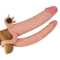 Насадка на член Add 1 Vibrating Double Penis Sleeve — Просмотреть изображение 3