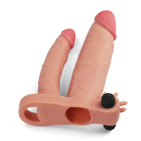 Насадка на член Add 1 Vibrating Double Penis Sleeve — Просмотреть изображение 4