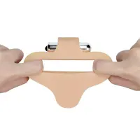 Анальна насадка з вібрацією The Ultra Soft Double, тілесна — Переглянути зображення 2