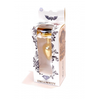 Анальна пробка B - Series HeavyFun Jawellery Gold Heart, чорна — Просмотреть изображение 8