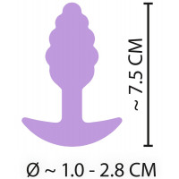 Анальна пробка Cuties Plugs Purple — Просмотреть изображение 7