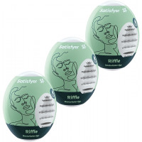 Набір яєць мастурбаторів SATISFYER MASTURBATOR EGG SET RIFFLE 3ШТ — Просмотреть изображение 3