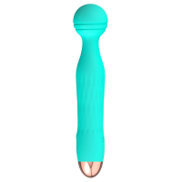Універсальний вібромасажер Mini Vibrator Cuties Green, бірюзовий