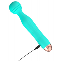 Універсальний вібромасажер Mini Vibrator Cuties Green, бірюзовий — Просмотреть изображение 5