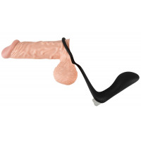 Вібростимулятор простати з ерекційним кільцем Black Velvets Vibrating Ring &amp; Plug, чорний — Просмотреть изображение 3