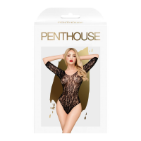 Боді Penthouse Lingerie-Midnight Visit, чорне, XL