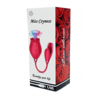 Вакуумний стимулятор клітора для жінок з віброяйцем Boss Series Miss Coyness, рожевий — Просмотреть изображение 8