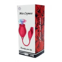 Вакуумний стимулятор клітора для жінок з віброяйцем Boss Series Miss Coyness, рожевий — Просмотреть изображение 8