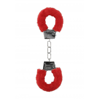 Наручники Beginner's Handcuffs Furry, червоні — Переглянути зображення 5
