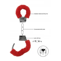 Наручники Beginner's Handcuffs Furry, червоні — Переглянути зображення 6