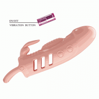 Насадка на пеніс з вібрацією Pretty Love Penis Sleeve Sloane, тілесна — Просмотреть изображение 8
