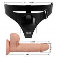 Страпон PRETTY LOVE HARNESS BRIEFS JERRY — Переглянути зображення 5