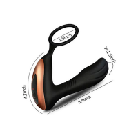 Масажер простати Massager with Ring USB 10 Function / Remote Control — Просмотреть изображение 5