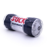 Двосторонній мастурбатор Suck Masturbator, прозорий — Просмотреть изображение 4