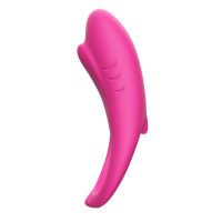 Ерекційне кільце з вібрацією Boss Series Vibro Shark, рожеве
