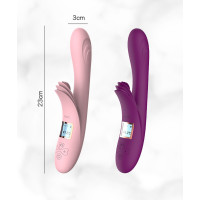 Віібратор з підігрівом Lilo USB -Pink