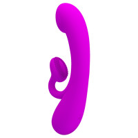 Вібратор Pretty Love Full Cover Silicone Sincere, фіолетовий — Переглянути зображення 4