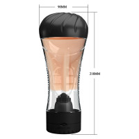 Мастурбатор з вібрацією Pretty Love Naomi Vagina Masturbator, чорний — Просмотреть изображение 9