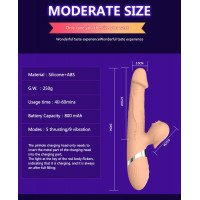 Вібратор B-Series Basia Thrusting Vibrator 2 in 1 Tongue — Просмотреть изображение 7