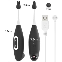Кліторальний вібратор з вакуумним стимулятором IJOY Rechargeable Clit Pro, чорний — Переглянути зображення 2