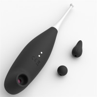 Кліторальний вібратор з вакуумним стимулятором IJOY Rechargeable Clit Pro, чорний — Просмотреть изображение 5
