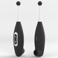 Кліторальний вібратор з вакуумним стимулятором IJOY Rechargeable Clit Pro, чорний — Просмотреть изображение 6