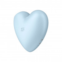 Вакуумний стимулятор клітора для жінок з вібрацією Satisfyer Cutie Heart, блакитний — Просмотреть изображение 6