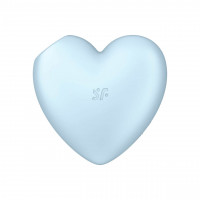 Вакуумний стимулятор клітора для жінок з вібрацією Satisfyer Cutie Heart, блакитний — Просмотреть изображение 7