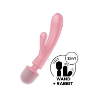 Універсальний вібромасажер Satisfyer Triple Lover, рожевий