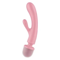 Універсальний вібромасажер Satisfyer Triple Lover, рожевий — Переглянути зображення 3