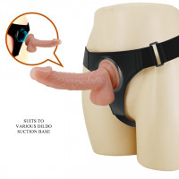 Страпон Pretty Love Harness Briefs Kevin 7.2 Dildo, тілесний — Просмотреть изображение 3