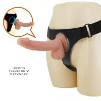 Страпон Pretty Love Harness Briefs Kevin 7.2 Dildo, тілесний — Просмотреть изображение 3