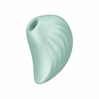 Вакуумний стимулятор клітора для жінок з вібрацією Satisfyer Pearl Diver, бірюзовий — Просмотреть изображение 3