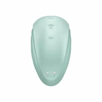 Вакуумний стимулятор клітора для жінок з вібрацією Satisfyer Pearl Diver, бірюзовий — Переглянути зображення 5