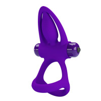Віброкільце для члена Pretty Love Vibration Cock Ring, фіолетове — Переглянути зображення 3