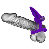 Віброкільце для члена Pretty Love Vibration Cock Ring, фіолетове — Переглянути зображення 7