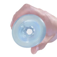 Мастурбатор Pretty Love Transparent Spiral Masturbator, блакитний — Переглянути зображення 4