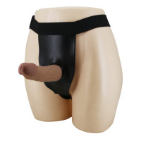 Порожній страпон Pretty Love Harness Briefs Houston, коричневий — Просмотреть изображение 5