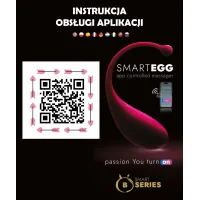 Вібро яйце B-Series Smart Egg, з керуванням через додаток, рожеве